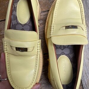 Coach Yellow Lug Sole Shoe